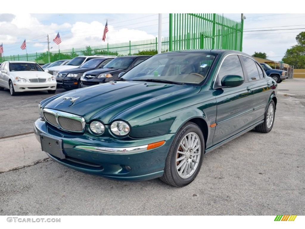 2006 X-Type 3.0 - Jaguar Racing Green Metallic / Champagne photo #3