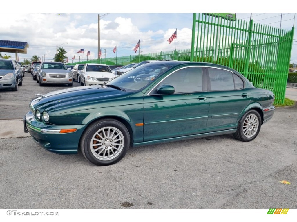 2006 X-Type 3.0 - Jaguar Racing Green Metallic / Champagne photo #4