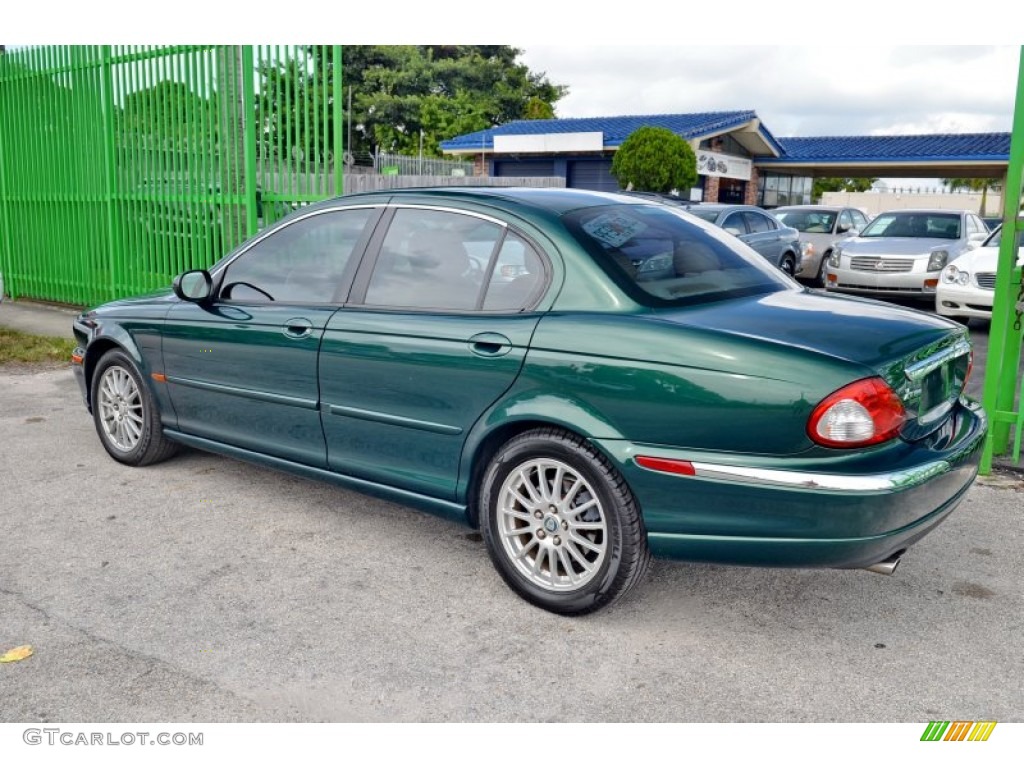 2006 X-Type 3.0 - Jaguar Racing Green Metallic / Champagne photo #8
