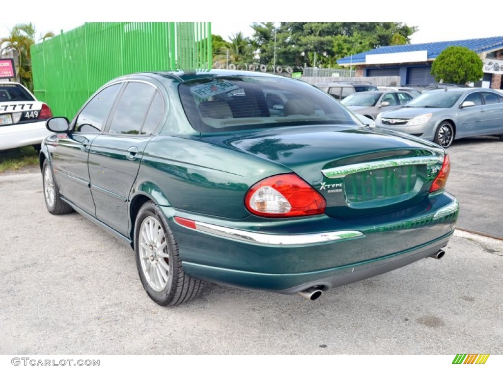 2006 X-Type 3.0 - Jaguar Racing Green Metallic / Champagne photo #9