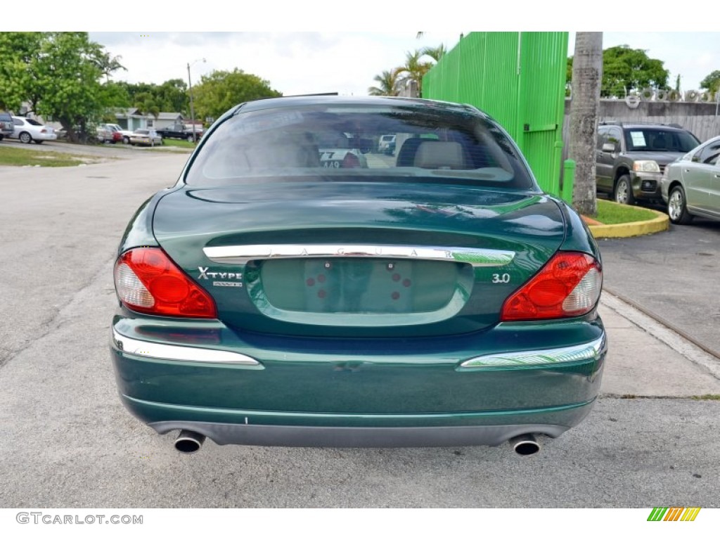 2006 X-Type 3.0 - Jaguar Racing Green Metallic / Champagne photo #10