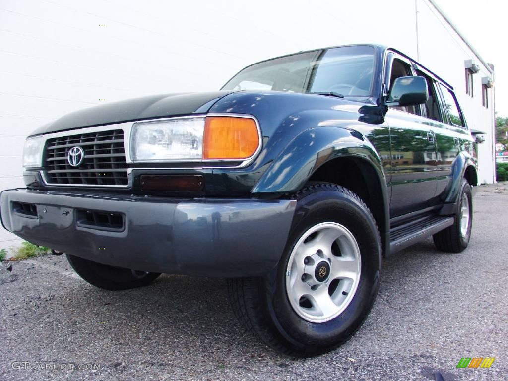 1996 Land Cruiser  - Dark Emerald Pearl Metallic / Beige photo #1