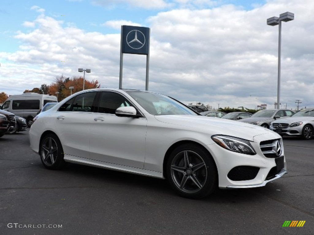 Polar White 2016 Mercedes-Benz C 300 4Matic Sedan Exterior Photo #107999192