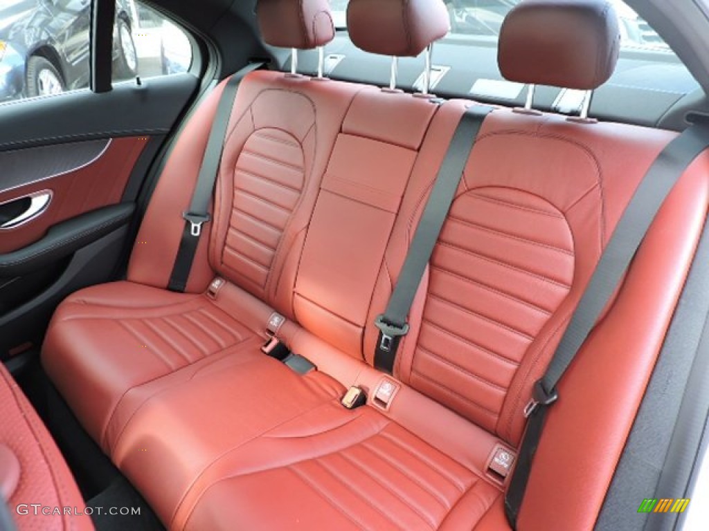 2016 C 300 4Matic Sedan - Polar White / Cranberry Red/Black photo #7