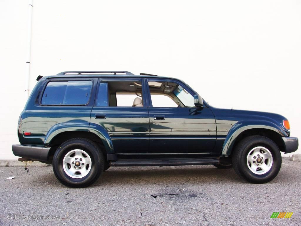 1996 Land Cruiser  - Dark Emerald Pearl Metallic / Beige photo #8