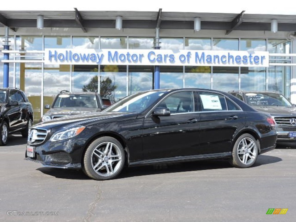 2016 E 400 4Matic Sedan - Obsidian Black Metallic / Black photo #1