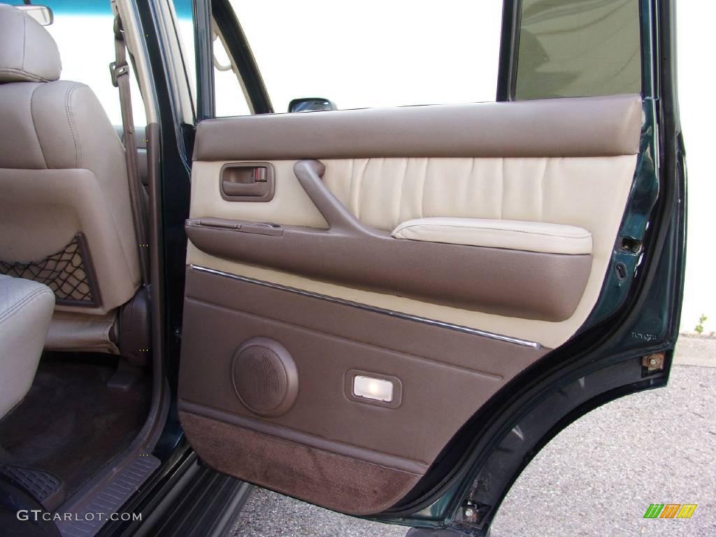 1996 Land Cruiser  - Dark Emerald Pearl Metallic / Beige photo #17