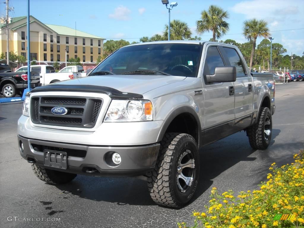 2006 F150 FX4 SuperCrew 4x4 - Silver Metallic / Black/Medium Flint photo #7