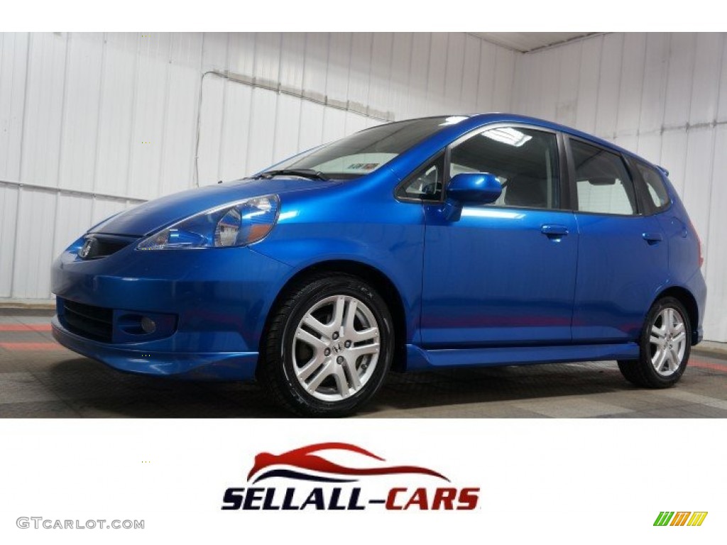 2008 Fit Sport - Vivid Blue Pearl / Black/Grey photo #1