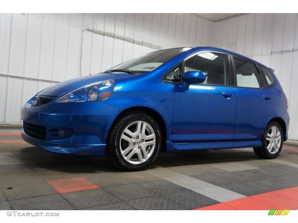 2008 Fit Sport - Vivid Blue Pearl / Black/Grey photo #2