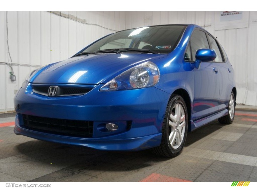 2008 Fit Sport - Vivid Blue Pearl / Black/Grey photo #3