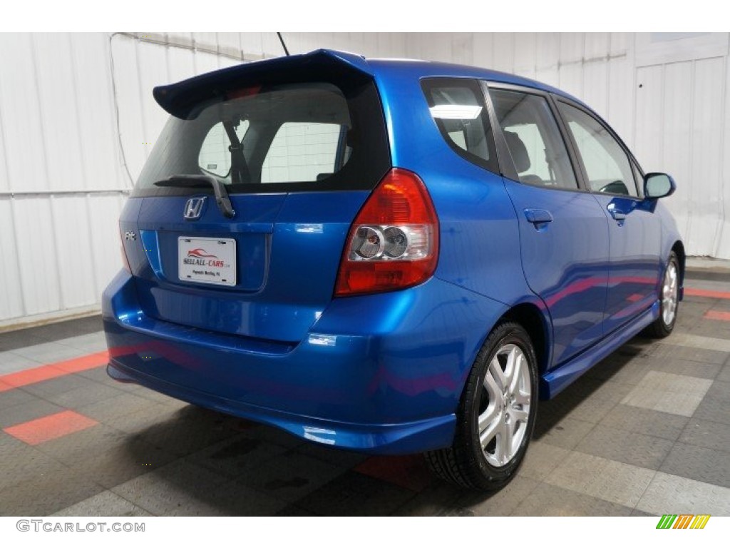 2008 Fit Sport - Vivid Blue Pearl / Black/Grey photo #8