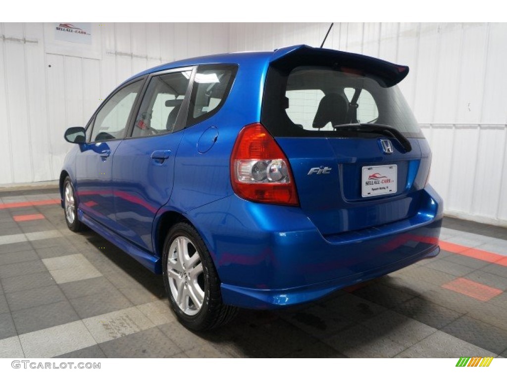 2008 Fit Sport - Vivid Blue Pearl / Black/Grey photo #10