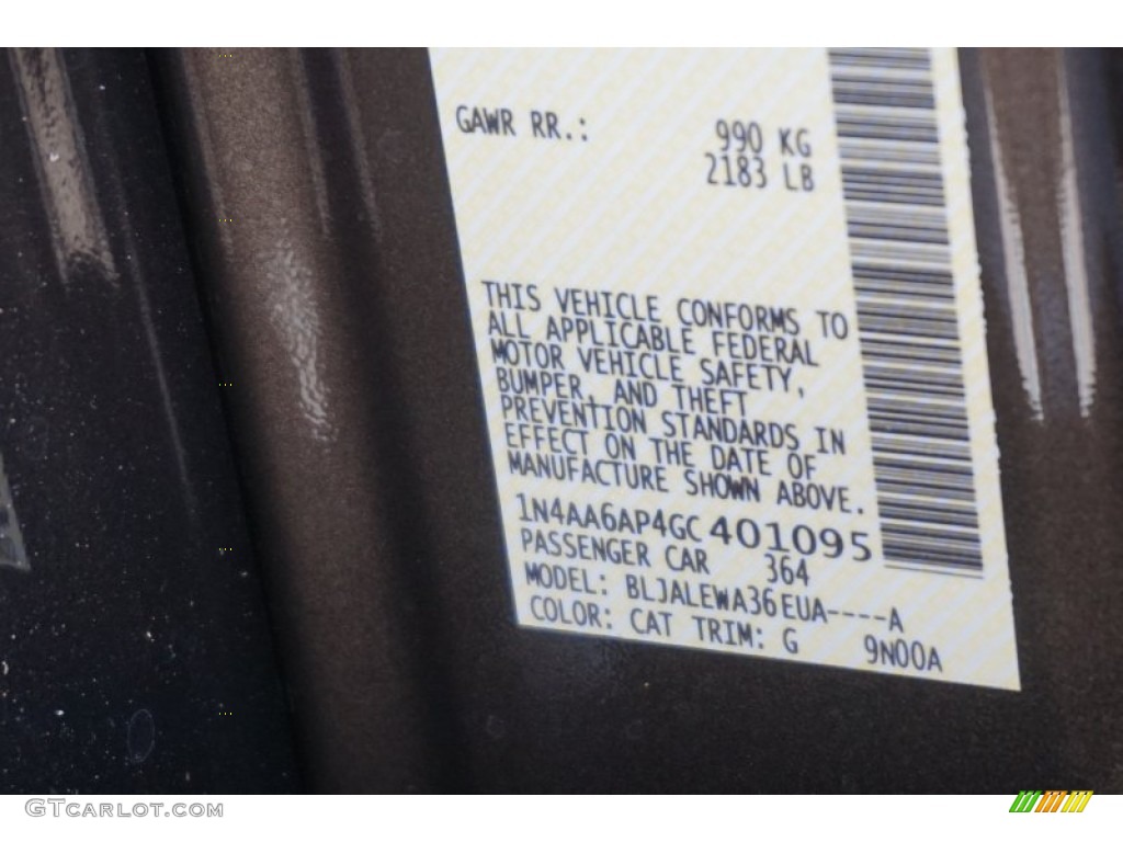 2016 Maxima SL - Forged Bronze / Charcoal photo #18