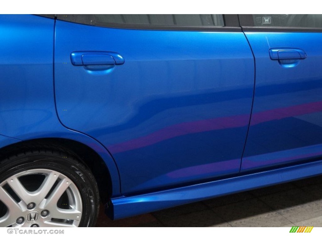 2008 Fit Sport - Vivid Blue Pearl / Black/Grey photo #49