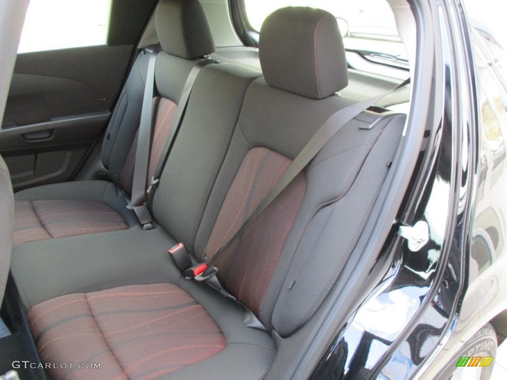 2016 Chevrolet Sonic LT Hatchback Rear Seat Photo #108008837