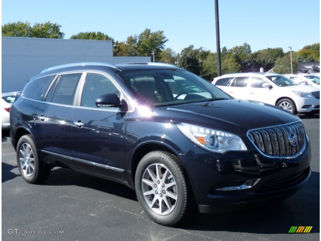 Dark Sapphire Blue Metallic 2016 Buick Enclave Leather AWD Exterior Photo #108010307