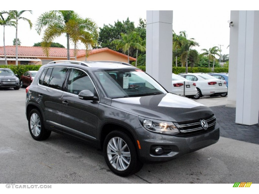 2014 Tiguan SE - Pepper Gray Metallic / Black photo #1