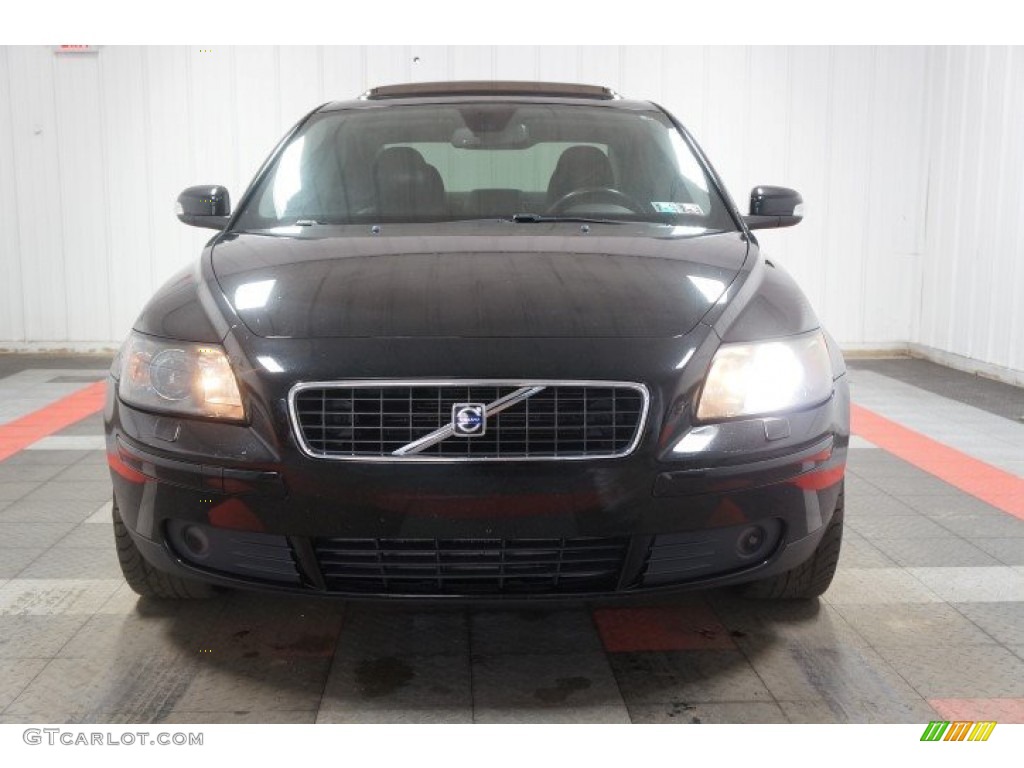 2007 S40 T5 - Black / Dark Beige/Quartz photo #4