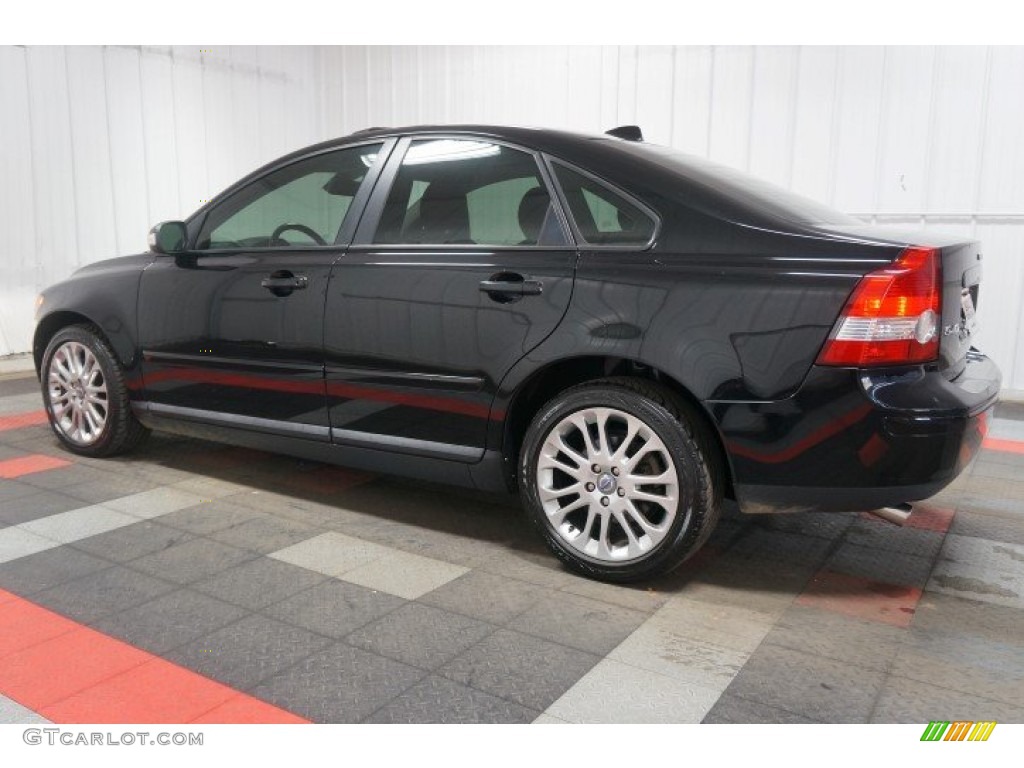 2007 S40 T5 - Black / Dark Beige/Quartz photo #11
