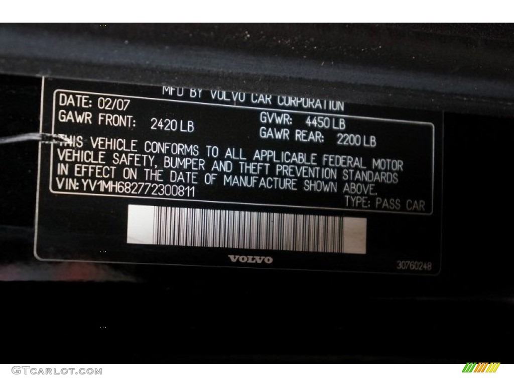 2007 S40 T5 - Black / Dark Beige/Quartz photo #14