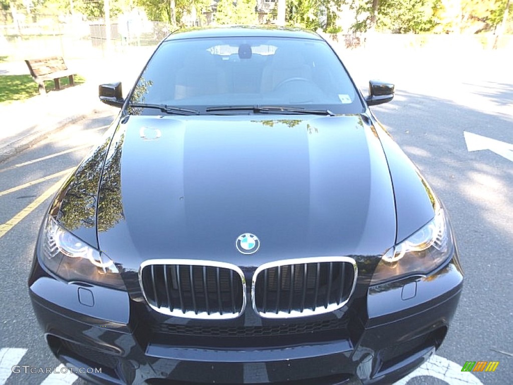 2012 X6 M  - Carbon Black Metallic / Bamboo Beige photo #9