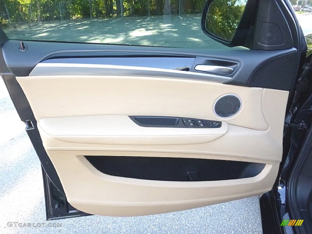 2012 X6 M  - Carbon Black Metallic / Bamboo Beige photo #10
