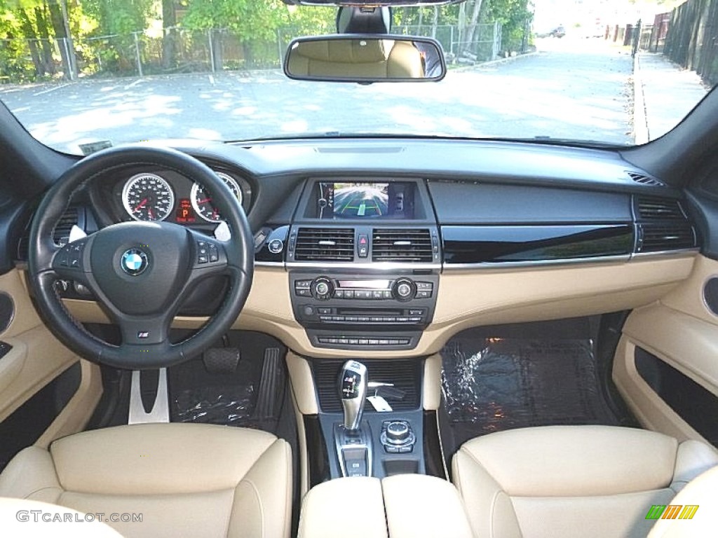 2012 X6 M  - Carbon Black Metallic / Bamboo Beige photo #13