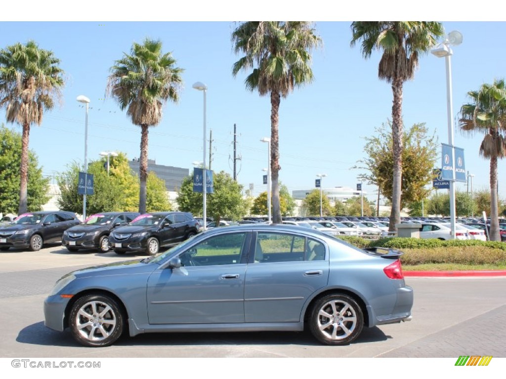 2005 G 35 Sedan - Lakeshore Slate Blue / Wheat photo #3
