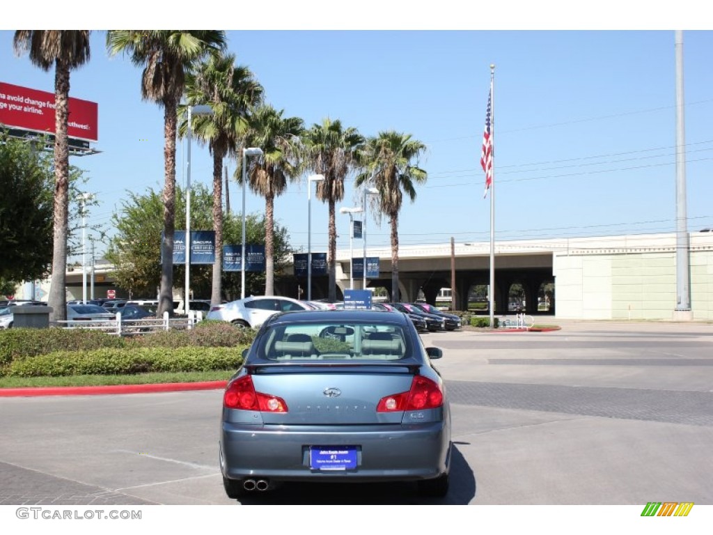 2005 G 35 Sedan - Lakeshore Slate Blue / Wheat photo #5