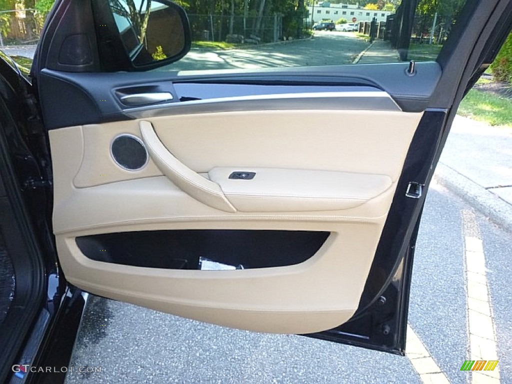 2012 X6 M  - Carbon Black Metallic / Bamboo Beige photo #20