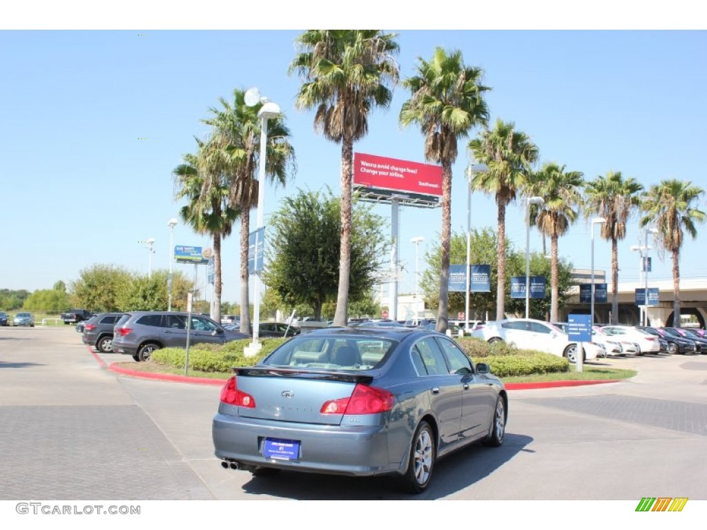 2005 G 35 Sedan - Lakeshore Slate Blue / Wheat photo #6