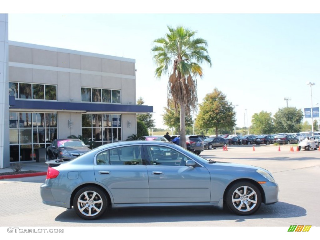 2005 G 35 Sedan - Lakeshore Slate Blue / Wheat photo #7