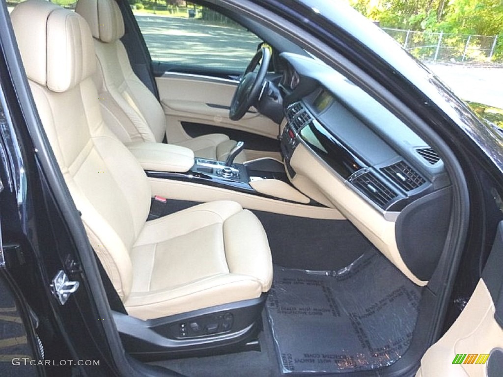 2012 X6 M  - Carbon Black Metallic / Bamboo Beige photo #22