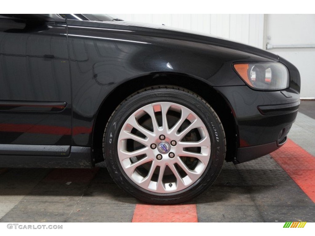 2007 S40 T5 - Black / Dark Beige/Quartz photo #47