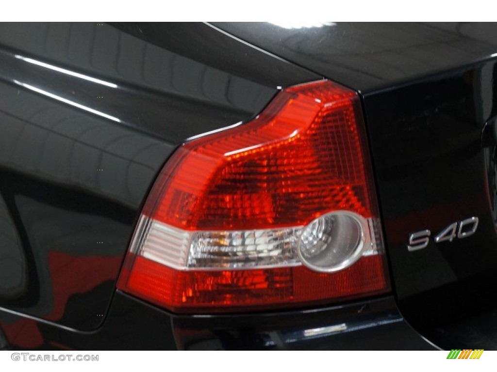 2007 S40 T5 - Black / Dark Beige/Quartz photo #59