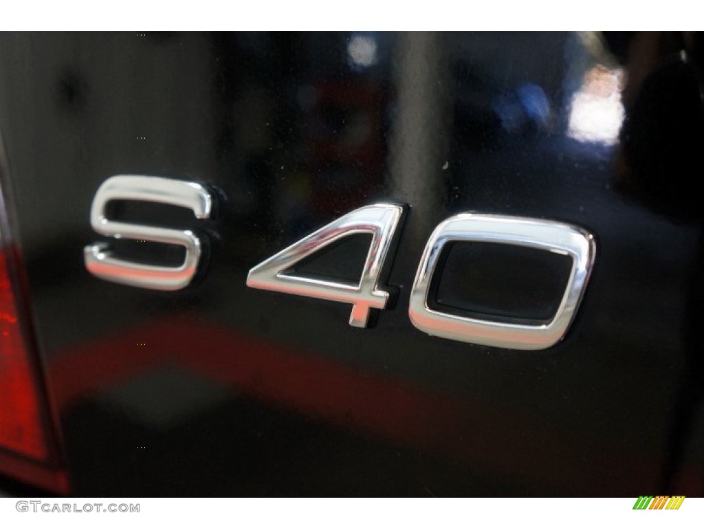 2007 S40 T5 - Black / Dark Beige/Quartz photo #84