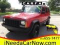 1996 Flame Red Jeep Cherokee Sport 4WD #107951093