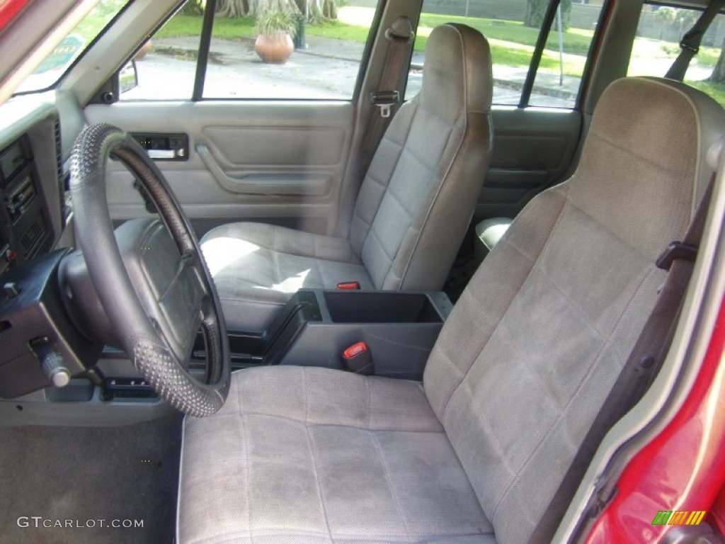 1996 Cherokee Sport 4WD - Flame Red / Gray photo #10