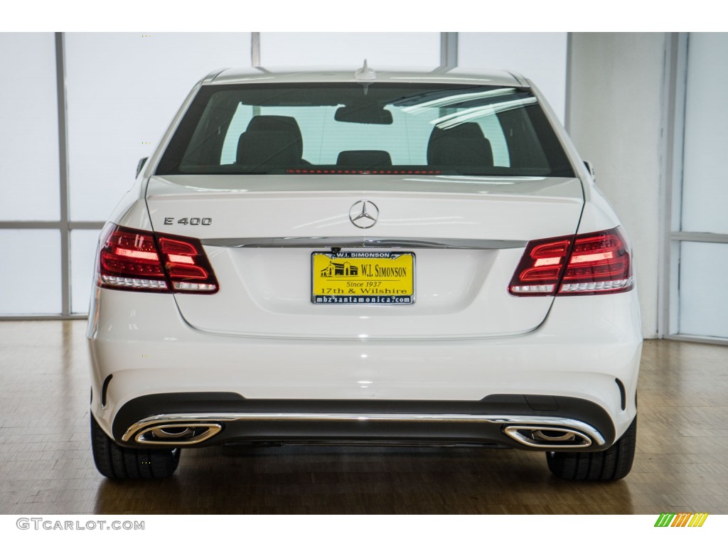 2016 E 400 Sedan - Polar White / Black photo #4