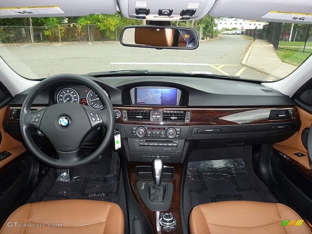 2011 BMW 3 Series 328i xDrive Sedan Saddle Brown Dakota Leather Dashboard Photo #108015983