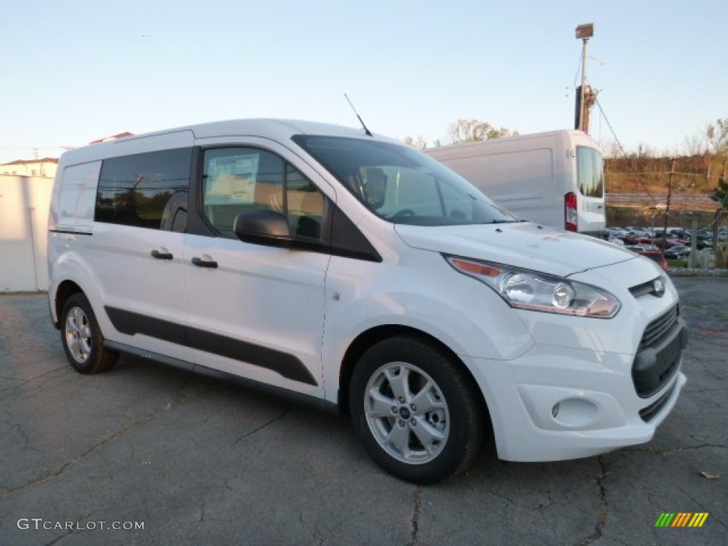 Frozen White Ford Transit Connect