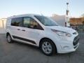 Frozen White 2016 Ford Transit Connect XLT Cargo Van Extended