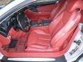  2003 SL 500 Roadster Berry Red Interior