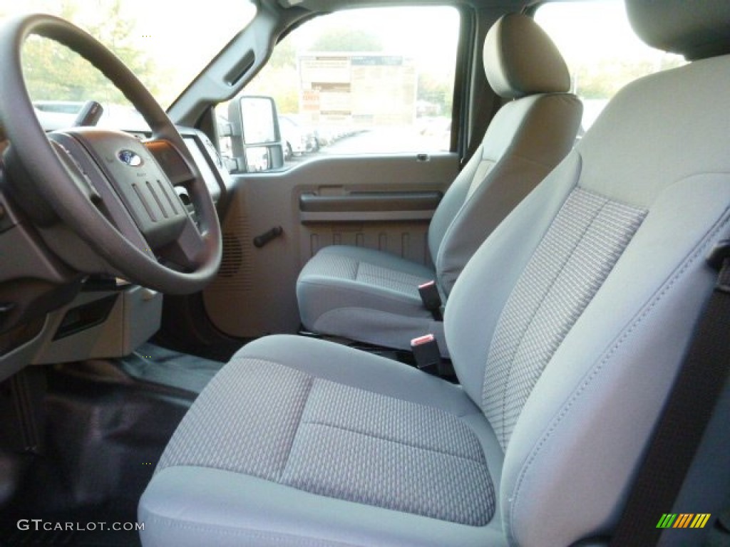 Steel Interior 2016 Ford F250 Super Duty XL Crew Cab 4x4 Photo #108021217