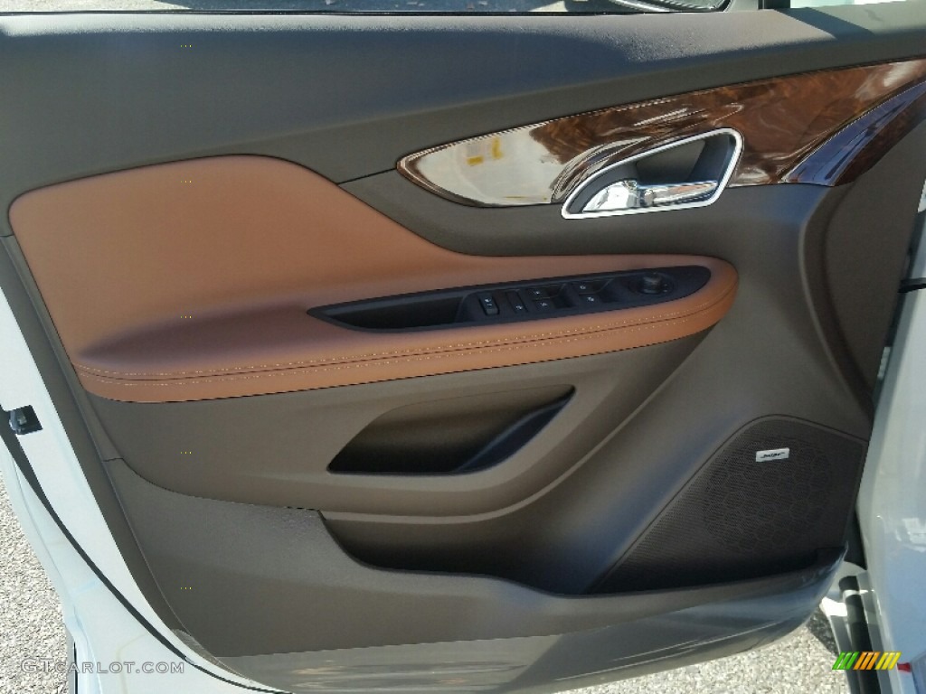2015 Buick Encore Premium AWD Saddle Door Panel Photo #108021311