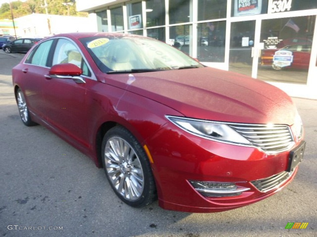 2013 MKZ 3.7L V6 FWD - Ruby Red / Light Dune photo #2