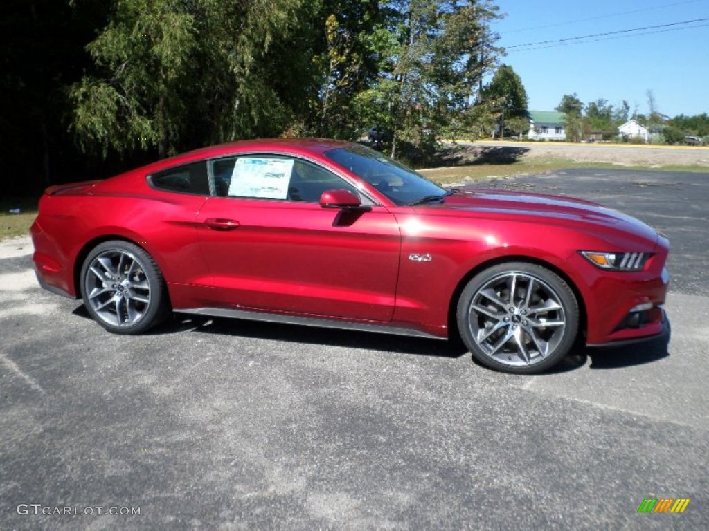 Ruby Red Metallic 2016 Ford Mustang GT Coupe Exterior Photo #108023717