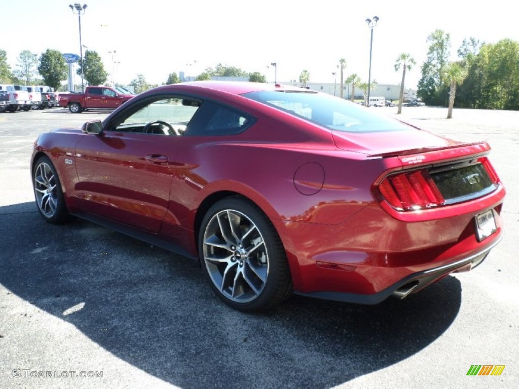 2016 Mustang GT Coupe - Ruby Red Metallic / Ebony photo #7