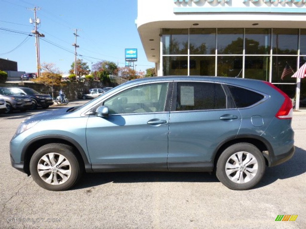 2013 CR-V EX AWD - Mountain Air Metallic / Beige photo #2